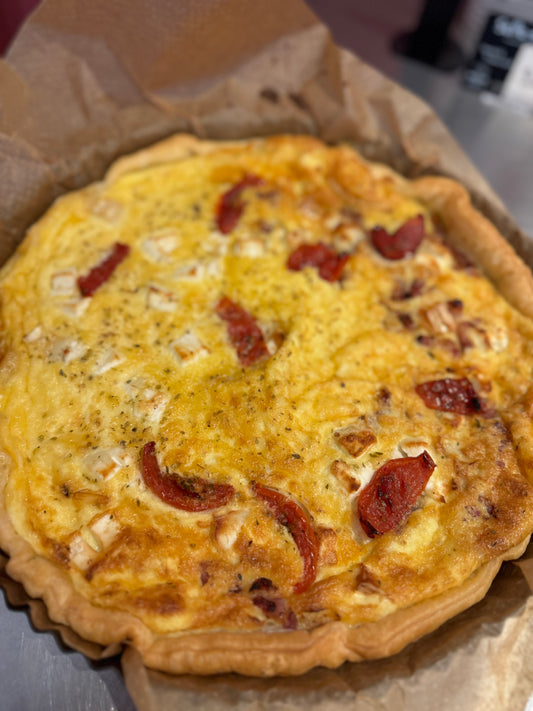 Huisgemaakte Quiche €23.50/kg (vanaf april)
